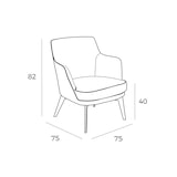 thumbnail of Angel Cerdá  Sessel gepolsterter Stoff Hahnentritt 5011C