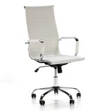 thumbnail of Fauteuil de Bureau Londres inclinable Blanc, Cuir synthétique