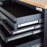 thumbnail of Werkstattwagen Deluxe XXL Anthrazit unbestückt 160 x 91 cm 20 Schubladen Werkbank Sideboard