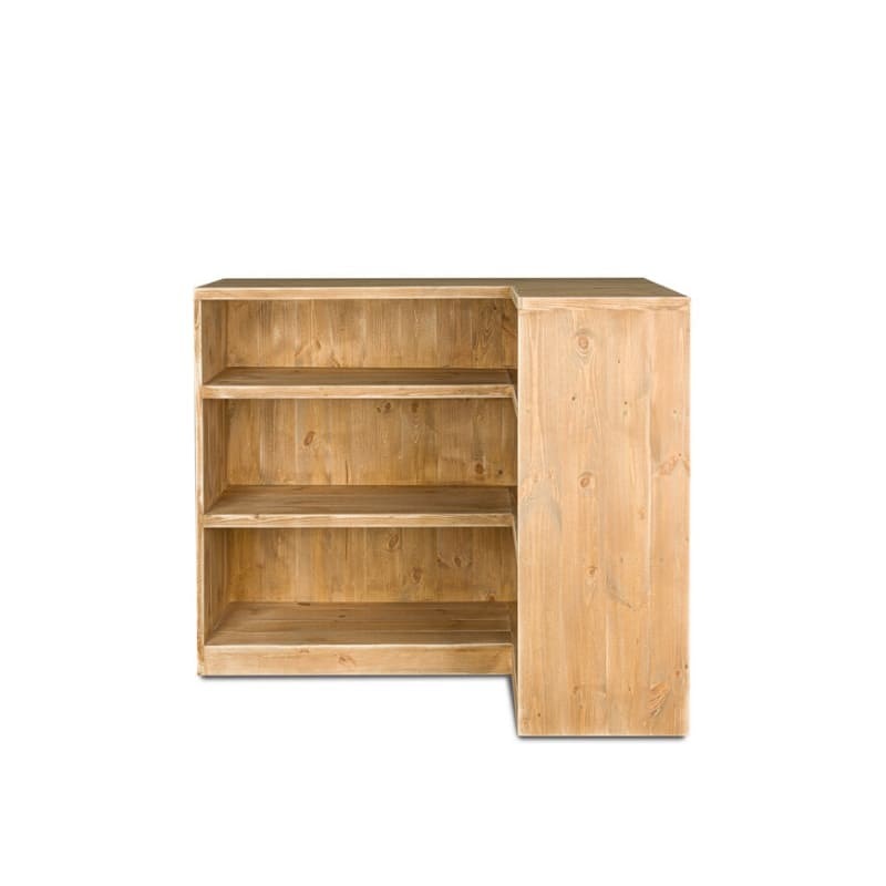 TRADIS Comptoir de magasin avec angle, bois massif