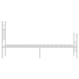thumbnail of vidaXL Bedframe met hoofd- en voeteneinde metaal wit 80x200 cm