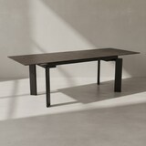 thumbnail of Esstisch Industrial Style | 180-240 cm Ausziehbar | Esszimmertisch Schwarz Keramik | Großer Glastisch | Malta Kollektion | Kadima Design