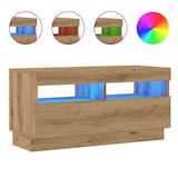 thumbnail of vidaXL TV-Schrank mit LED-Leuchten Artisan-Eiche 80x35x40 cm