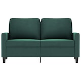 thumbnail of vidaXL Tweezitsbank 120 cm fluweel donkergroen