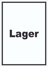 thumbnail of Lager Schild mit Text Storage Warenlager hochkant A3 (297x420mm)