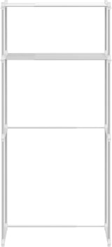 thumbnail of vidaXL Waschmaschinenregal Weiß 70 x 27 x 136 cm Aluminium