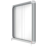 thumbnail of Schaukasten Premium Plus, Innenbereich, 8xA4, Magnetisch, Schiebetür, Glas, weiß