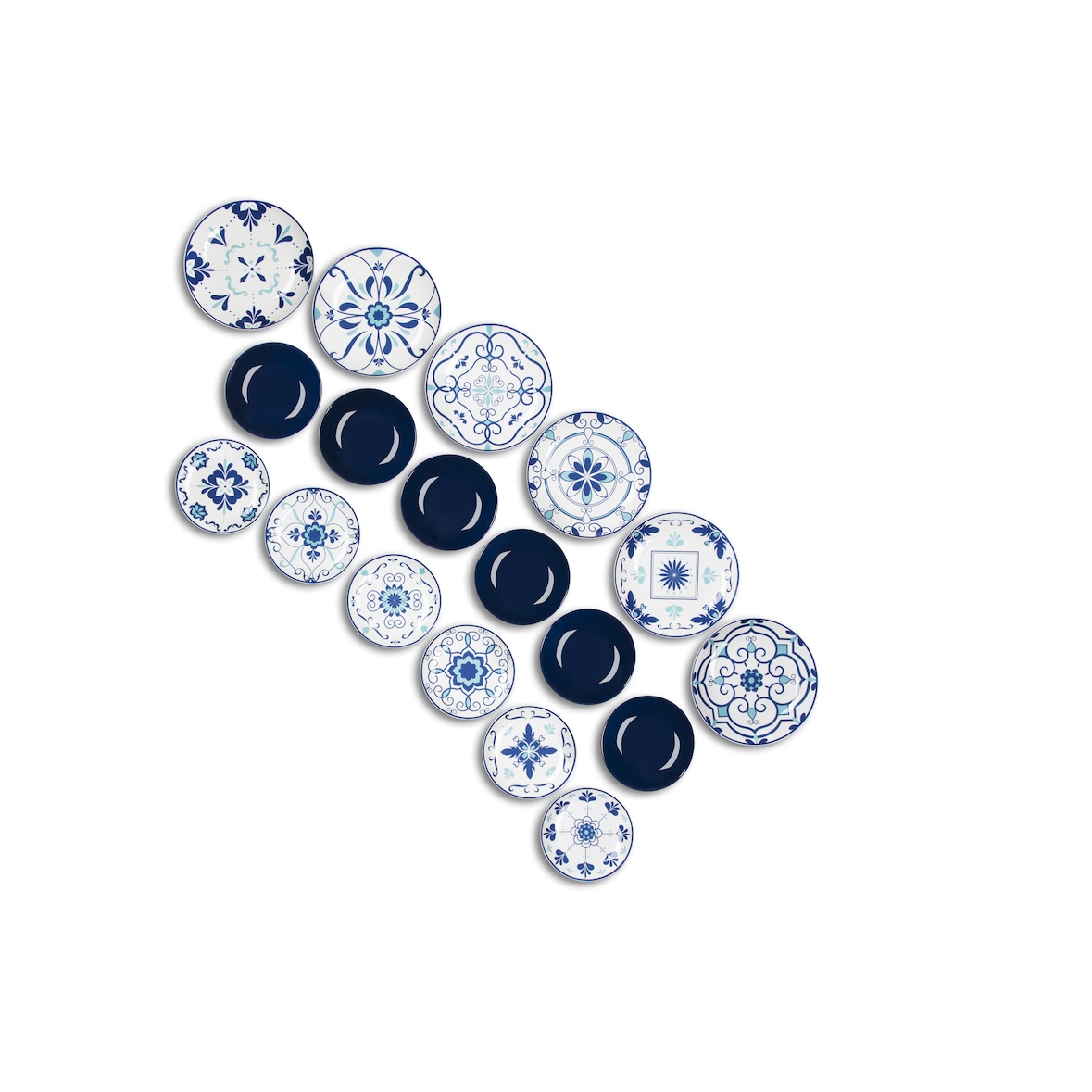 Excelsa Geschirrset 18-Teiliges Vietri Porzellan Bunt