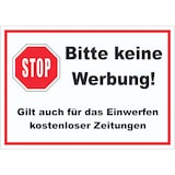 thumbnail of Stop Bitte keine Werbung Aufkleber A9 (37x52mm)