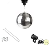 thumbnail of Spiegelkugel Komplettset 30cm mit Motor, LED Pinspot (warmweiss)