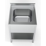 thumbnail of Combisteel Spültisch 1 Becken mit Grundboden aus Edelstahl 700x700x850mm