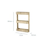 thumbnail of HORTALIA Jardinera vertical Stand Line Wall KD 3B en madera tratada para exterior