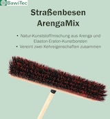 thumbnail of Qualitäts Kehrbesen Straßenbesen für draußen Besen Breite 50cm mit stabilem Stiel Holzstiel 160cm Lang Arengaborsten-Mix