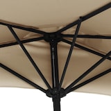thumbnail of Parasol de balcon avec mât en aluminium Taupe 300x155 cm Demi Modèle Soleil Tropica Plus