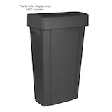 thumbnail of Poubelle Slim noire 80L - 520 x 298 x 750 mm - JANTEX