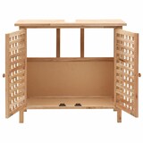 thumbnail of vidaXL Waschbeckenunterschrank mit Spiegel Walnussholz Massiv