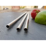 thumbnail of Set mit 25 Strohhalmen aus rostfreiem Stahl
