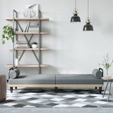 thumbnail of Canapé-lit avec accoudoirs gris clair tissu Modèle Tervione