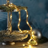 thumbnail of LED Lichterkette Seil Jute Deko Kordel Tau 40LED 5m Timer 8 Funktionen outdoor