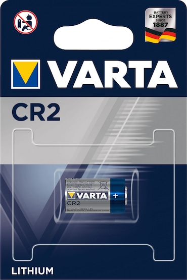 Batteria Varta 2CR5 Al Litio 6V 1600mAh – Per Fotocamere E Flash, Confezione Da 1 Pezzo
