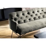 thumbnail of KAWOLA Esszimmerbank CHARME Velvet silber 166cm