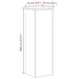 thumbnail of vidaXL Plantenstandaard 2 pcs Zwart eiken 25 x 25 x 80 cm Bewerkt hout