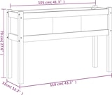 thumbnail of vidaXL Pflanzkübel mit Füßen 110x31x70 cm Massivholz Kiefer