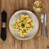 thumbnail of 6x Kairo Gold Speiseteller Glas 6 Personen Essteller groß Relief