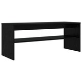 thumbnail of Helloshop26 - Modernes rechteckiges TV-Möbel 100 x 35 x 40 cm mit funktionalem Ablagefach aus schwarzem Eichenholzwerkstoff 02_0058354