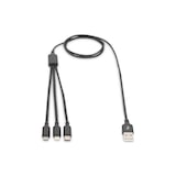 thumbnail of DIGITUS USB Ladekabel USB A - Lightning+micro B+Type-C 1m,