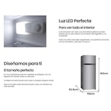 thumbnail of INFINITON Frigorifico Dos Puertas FG-249D14XEA, 204 l, 143 cm, LED Interior, Ciclico, E, Inox