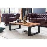 thumbnail of WOHNLING Couchtisch Holz Sofatisch mit Metallgestell Wohnzimmertisch Tisch