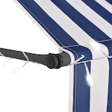 thumbnail of vidaXL Einziehbare Markise Handbetrieben mit LED 200 cm Blau und Weiß
