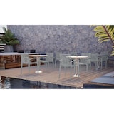 thumbnail of METRO PROFESSIONAL Fauteuil de terrasse Saphir, empilable, plastique, gris perle
