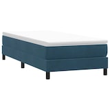 thumbnail of vidaXL Boxspringbett ohne Matratze Dunkelblau 80x220 cm Samt