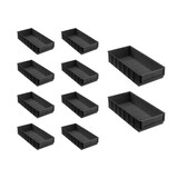 thumbnail of PROREGAL 10x Leitfähige Industriebox 400 B | HxBxT 8,1x18,3x40cm | 4,7 Liter | ESD, Sichtlagerkasten, Sortimentskasten, Sortimentsbox