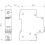thumbnail of Siemens 5SL41106 Leitungsschutzschalter 1polig 10 A 230 V, 400 V