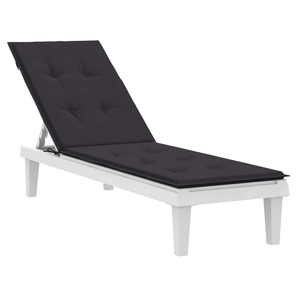 vidaXL Terrasstoelkussen (75+105)x50x3 cm zwart