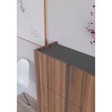 thumbnail of Zapatero HERDASA modelo 517 de la colección NEW YORK, en color nogal y grafito, con dos puertas.