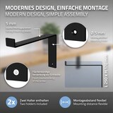 thumbnail of 4er Set Regalhalter Regalwinkel Regalträger Regalbodenträger Regal-Konsole Schwarz