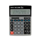 thumbnail of SIGMA Calculatrice de bureau DC600, métal/plastique, 13.5 x 18.3 x 3.95 cm, écran à 12 chiffres, gris