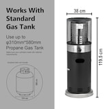 thumbnail of Balioutdoors lounge terrasverwarmer 7.3kW -Staande Heater - Gas - incl. Gasdrukregelaarset 30 mbar & Slang 50 cm - Model SRPH92