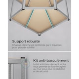 thumbnail of Helloshop26 - Prateleiras de canto de 5 níveis prateleiras de armazenamento de aço reforçado para garagem ou armazém capacidade de 12_0005828