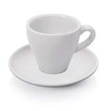 thumbnail of 24x Espresso Tasse Obertasse + Untertasse Italia 90 ml weiß, Porzellan