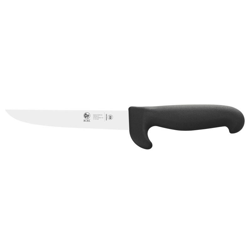 Icel Protec coltello scanno acciaio nero 15 cm