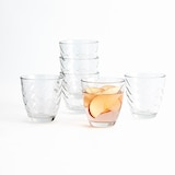 thumbnail of Quid Waves Lot de 6 verres bas en verre transparent 26cl