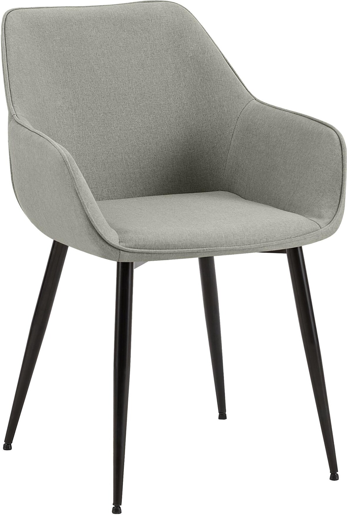 Esszimmerstuhl NIVER - Stoff Hellgrau 52x63x82 cm | Essstühle Esszimmerstühle Küchenstühle Wohnzimmerstühle