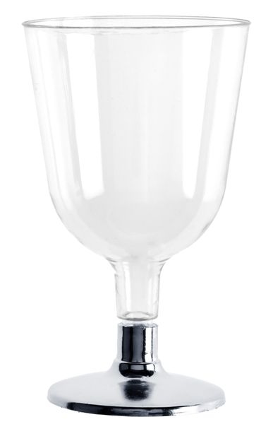 576 Mehrweg Weingläser silber 150 ml Wiederverwendbar Kunststoff unzerbrechlich transparent Rotwein Weisswein Glas