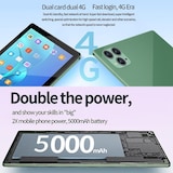 thumbnail of Tablette Tactile 10 Pouces Android 11 Octa Core 8Go+128Go Double Sim 4G LTE Avec Étui Bleu YONIS