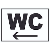 thumbnail of WC links Schild A4 (210x297mm)